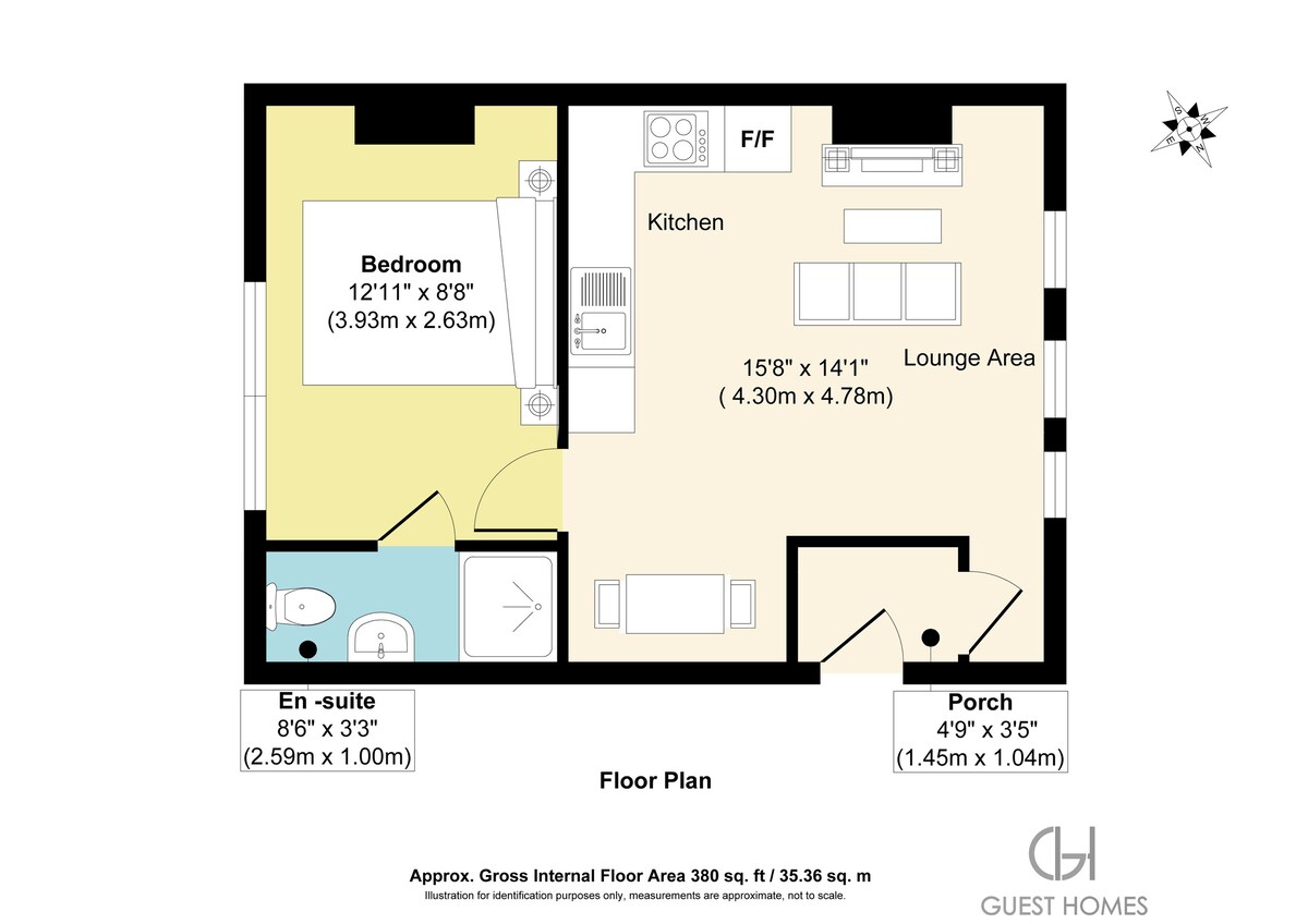 Guest Homes | Foley House Flat