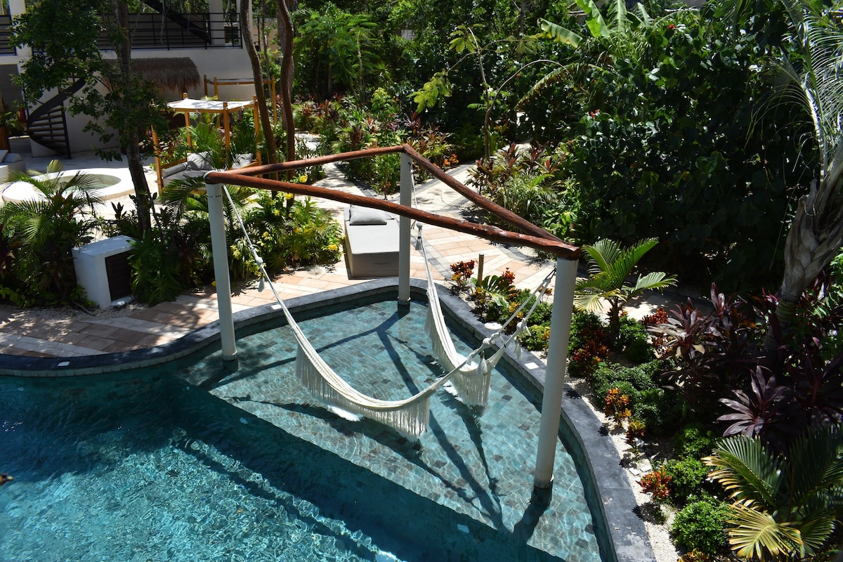 Luxury jungle cenote studio + spa + restaurant