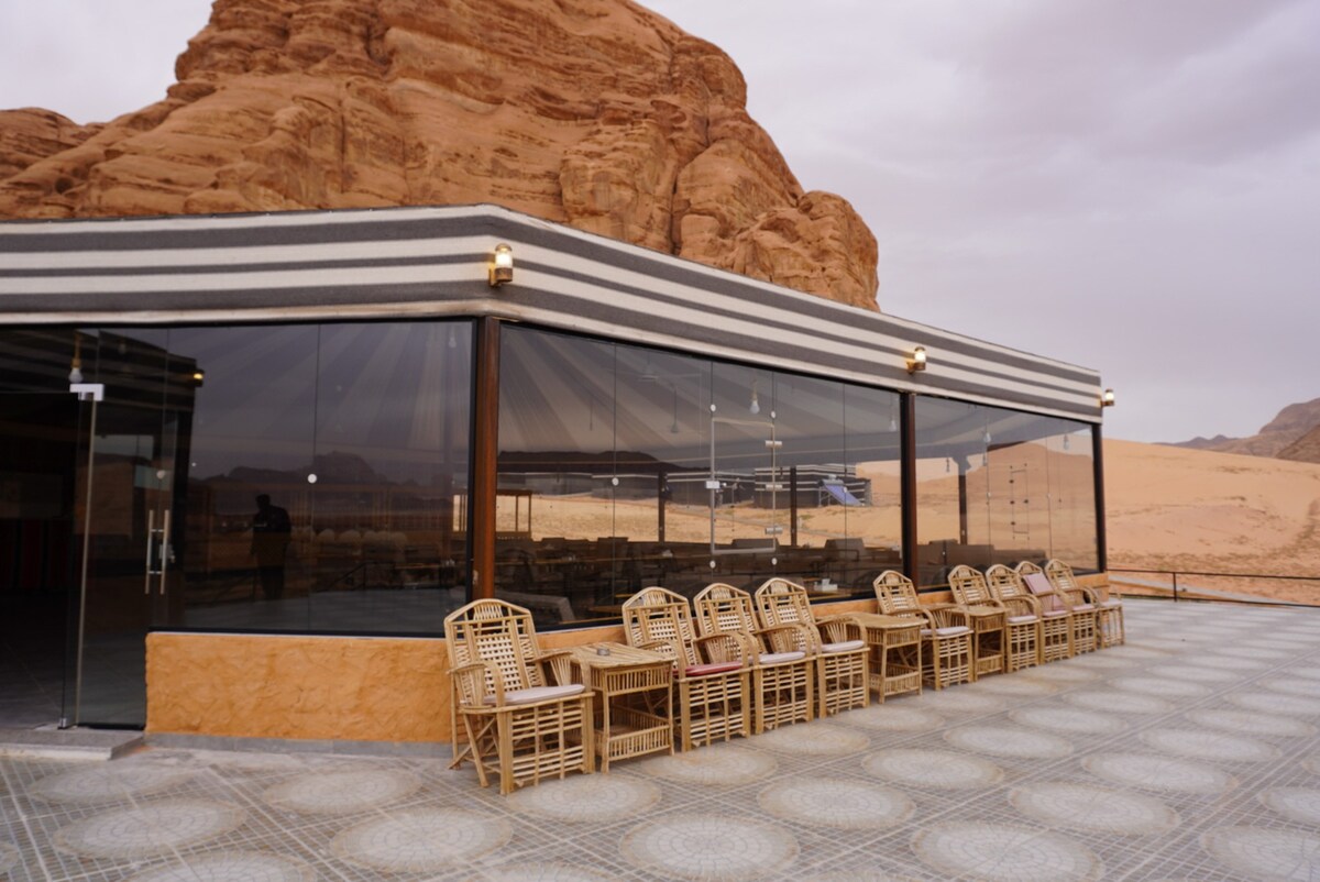 Luxurious Martian Tent in the Wadi Rum Desert