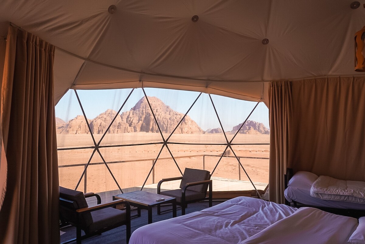 Luxurious Martian Tent in the Wadi Rum Desert