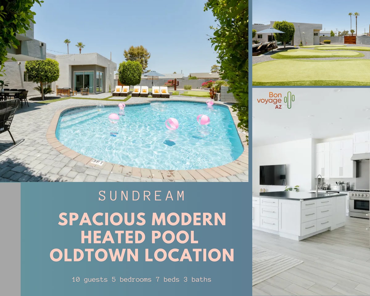 Grand OldTown Scottsdale Home w/Heated Pool