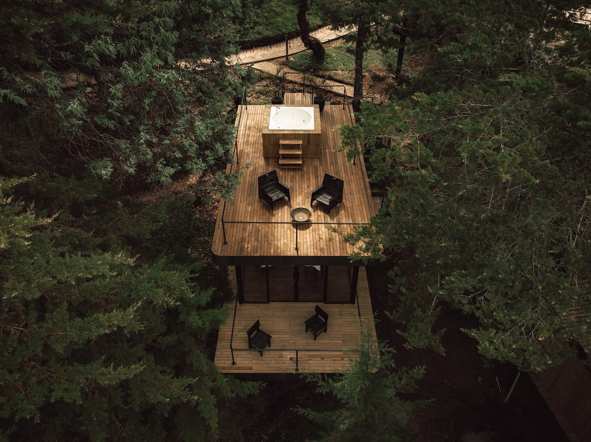 森林小木屋（ 2人）/湖景/热水浴缸