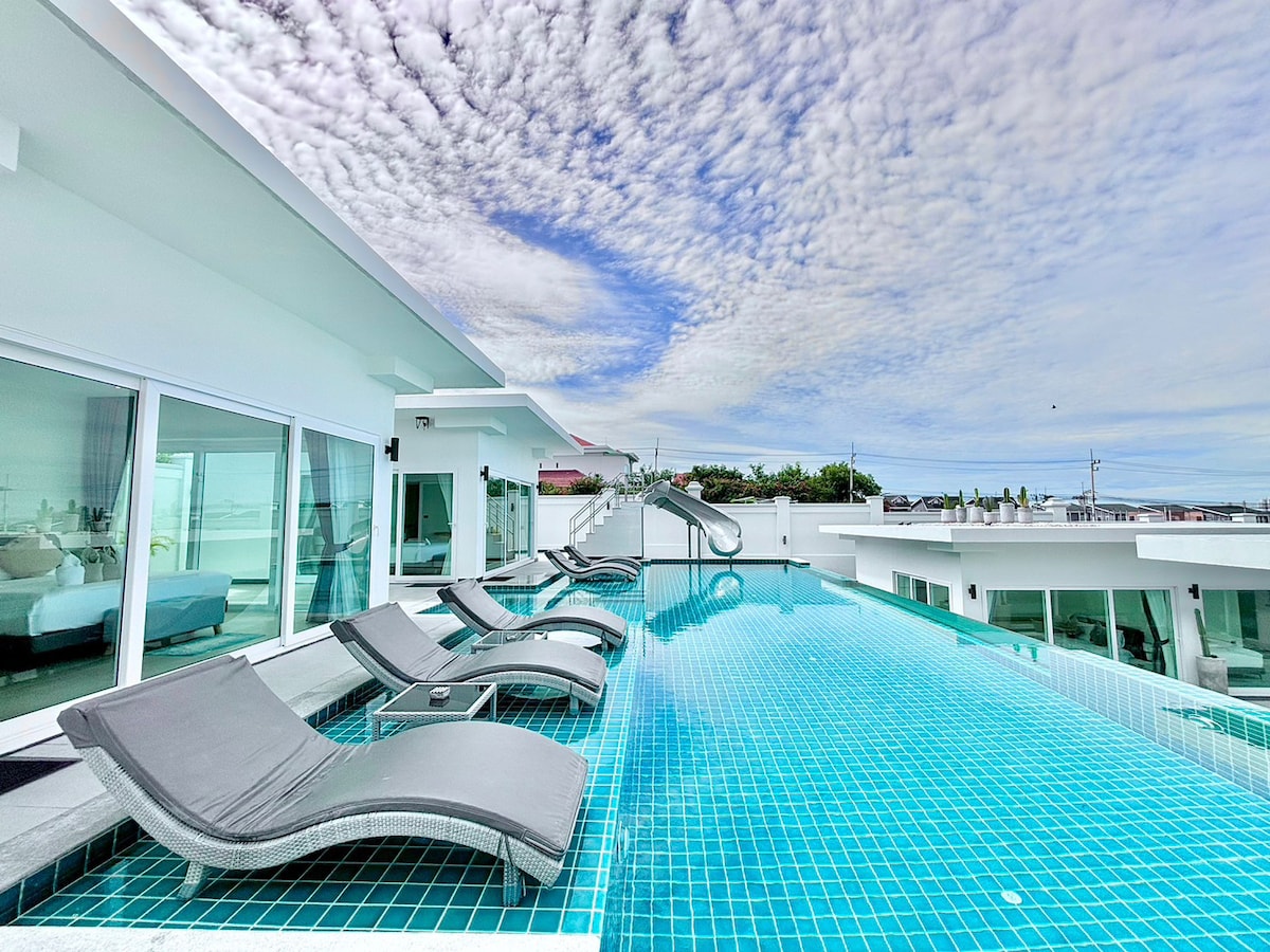 Pool Villa Pattaya H529 |日落景七卧室豪华泳池别墅 - 带私人泳池