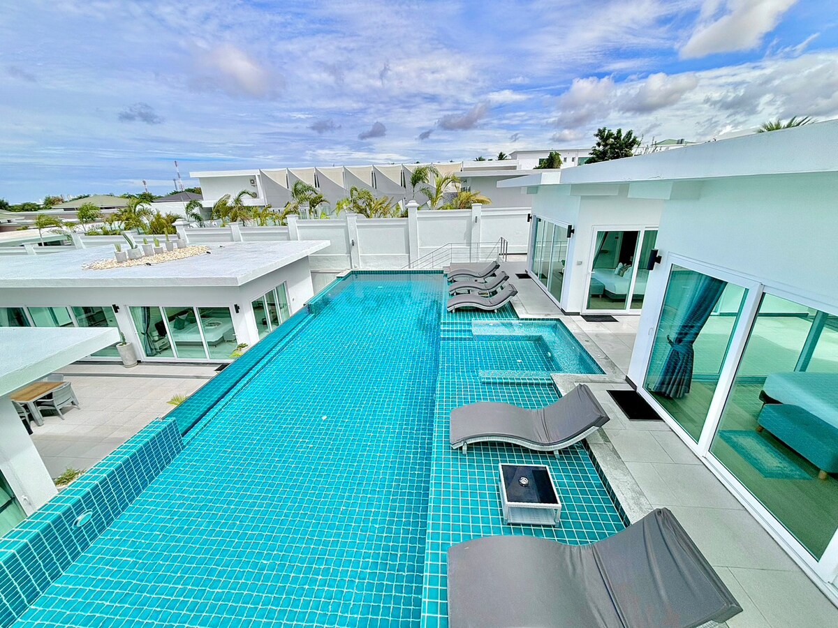 Pool Villa Pattaya H529 |日落景七卧室豪华泳池别墅 - 带私人泳池