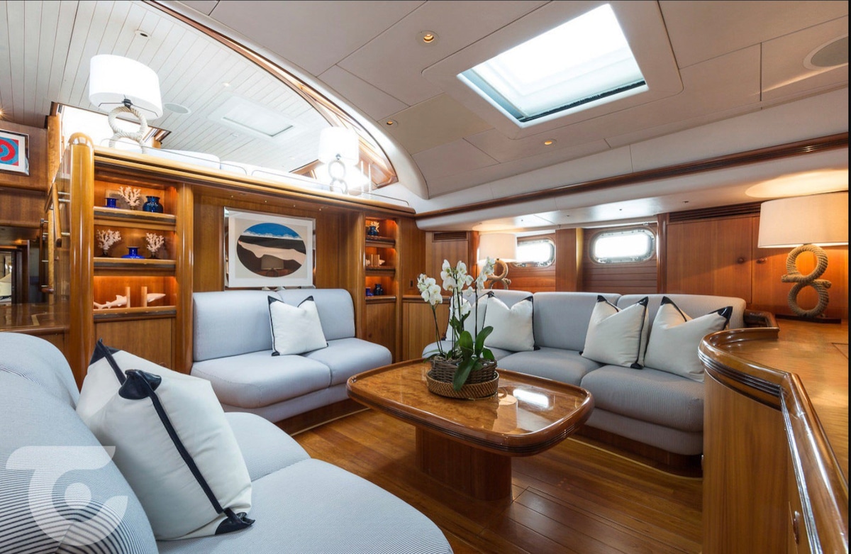 Luxurious superyacht Master Cabin