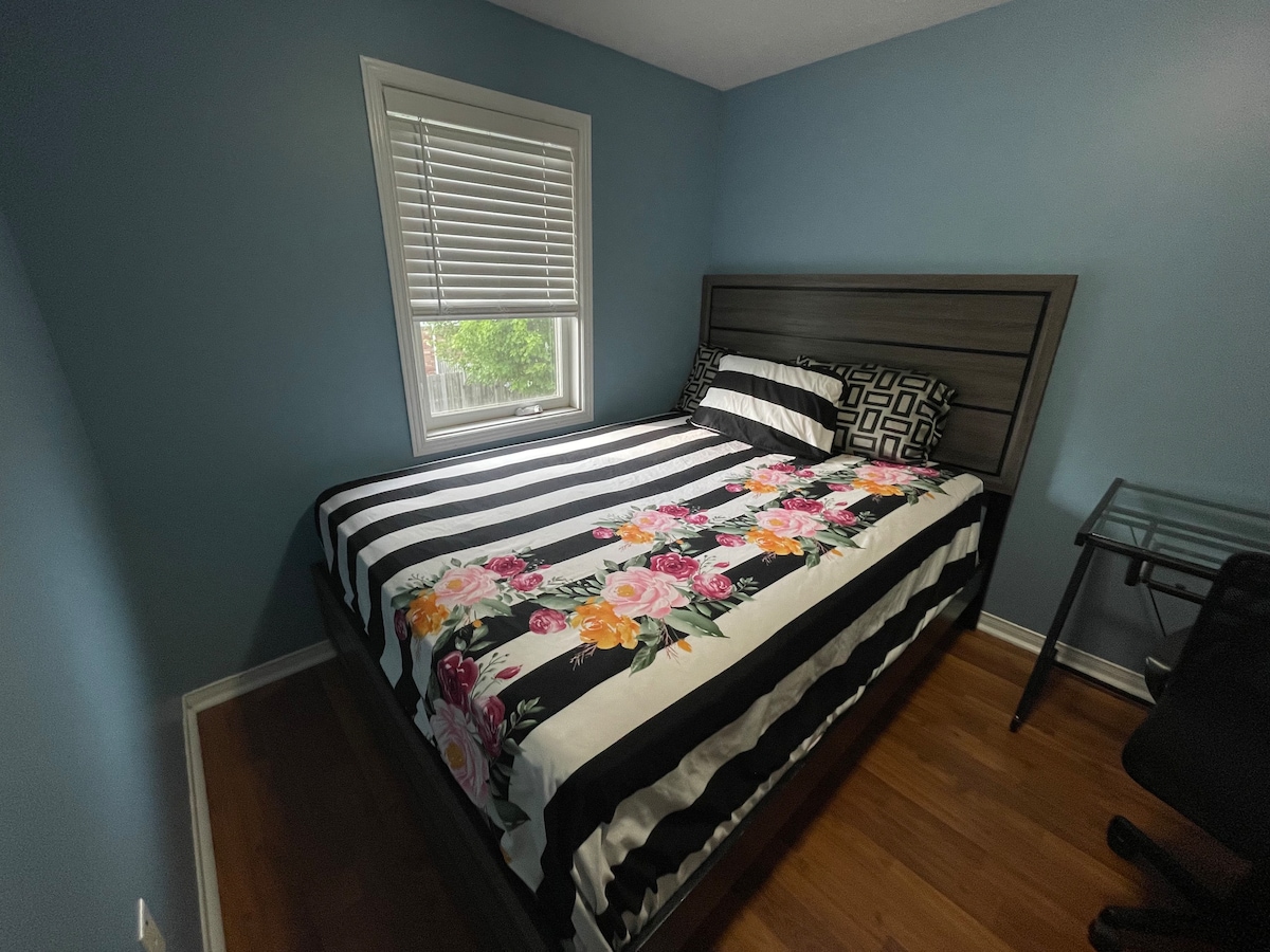 Queen bedroom at Guelph South end