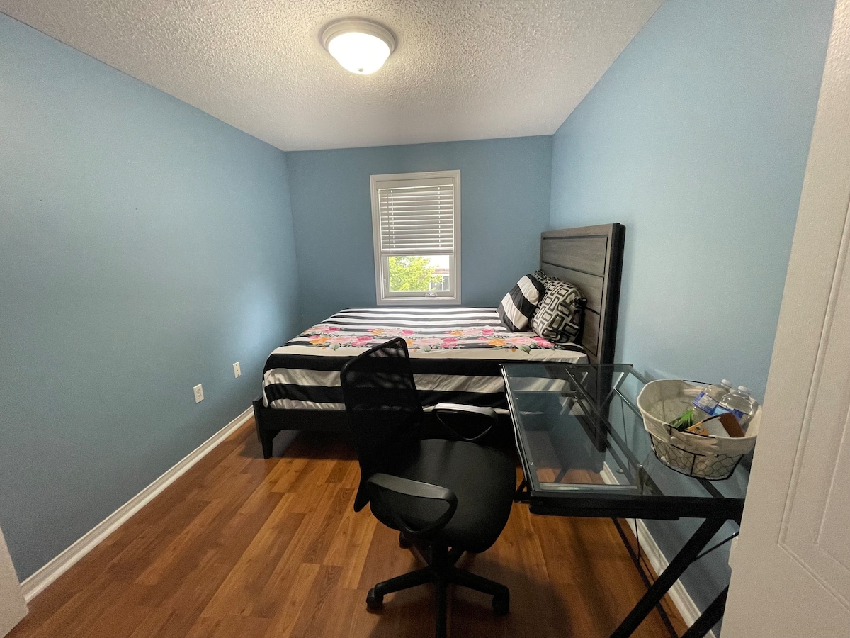 Queen bedroom at Guelph South end