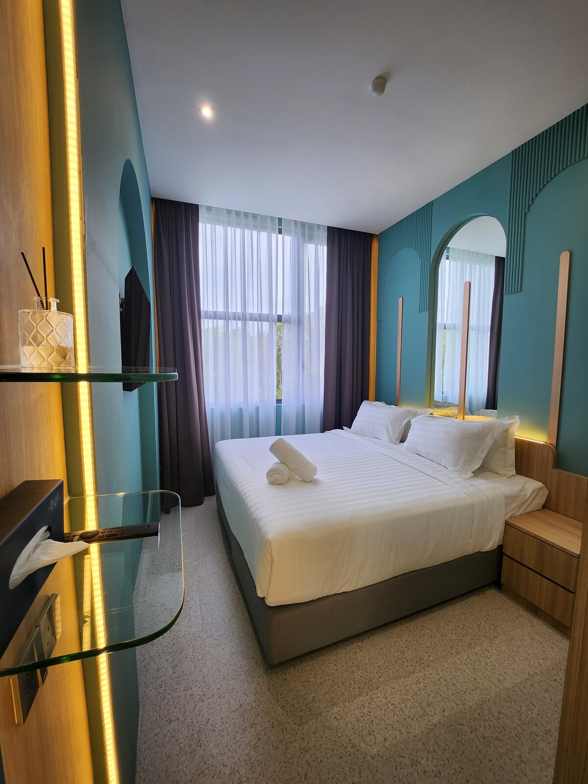 标准加大双人床房， Wellesley Hotel Simpang Ampat
