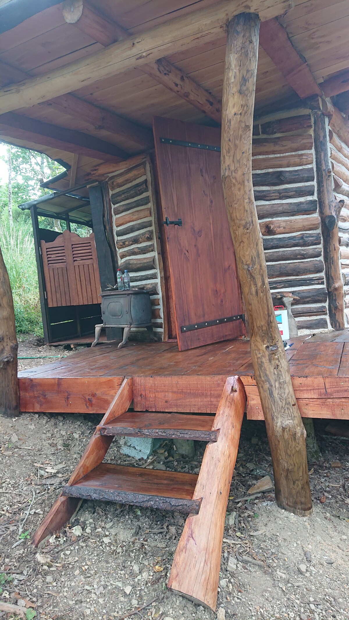 Cabane canafricaine option sauna, bain canadien