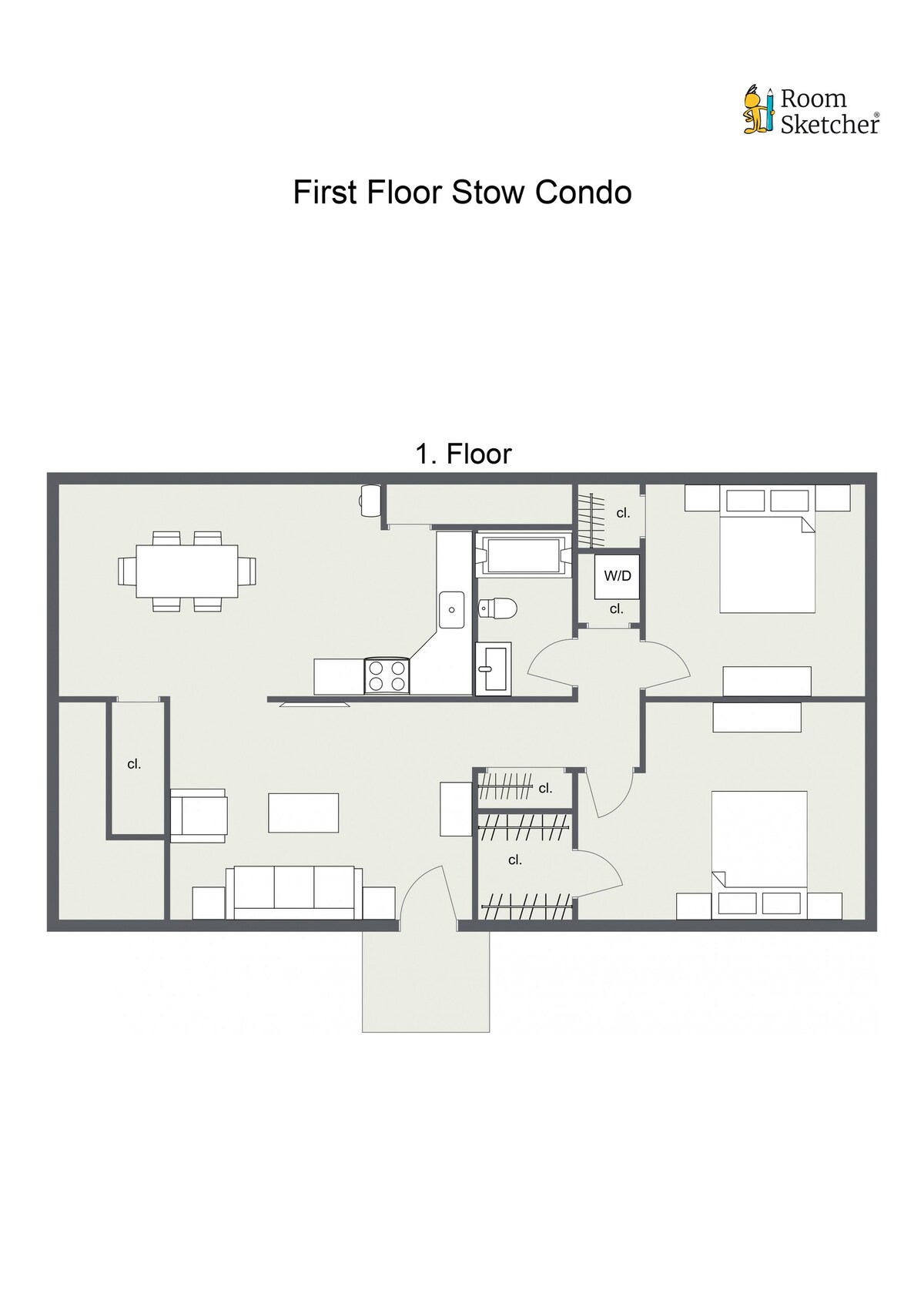 Clean and Quiet 2 Bedroom Condo Stow