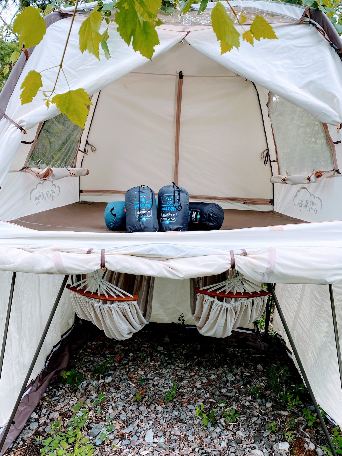 Double Decker Tent | Hammocks | Flathead Lake
