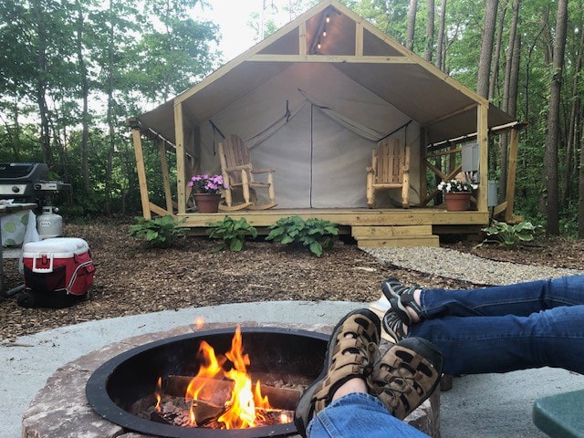 Rustic-chic Glamping Tent @ Coloma/St. Joseph KOA