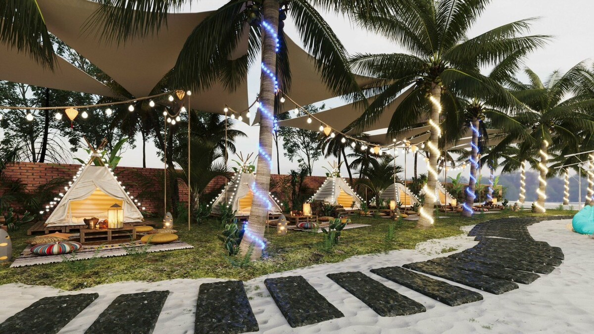 SeaView Tent with Breakfast+BBQ Dinner(3pax)