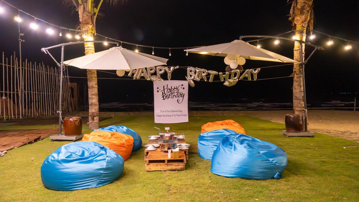 SeaView Tent with Breakfast+BBQ Dinner(3pax)