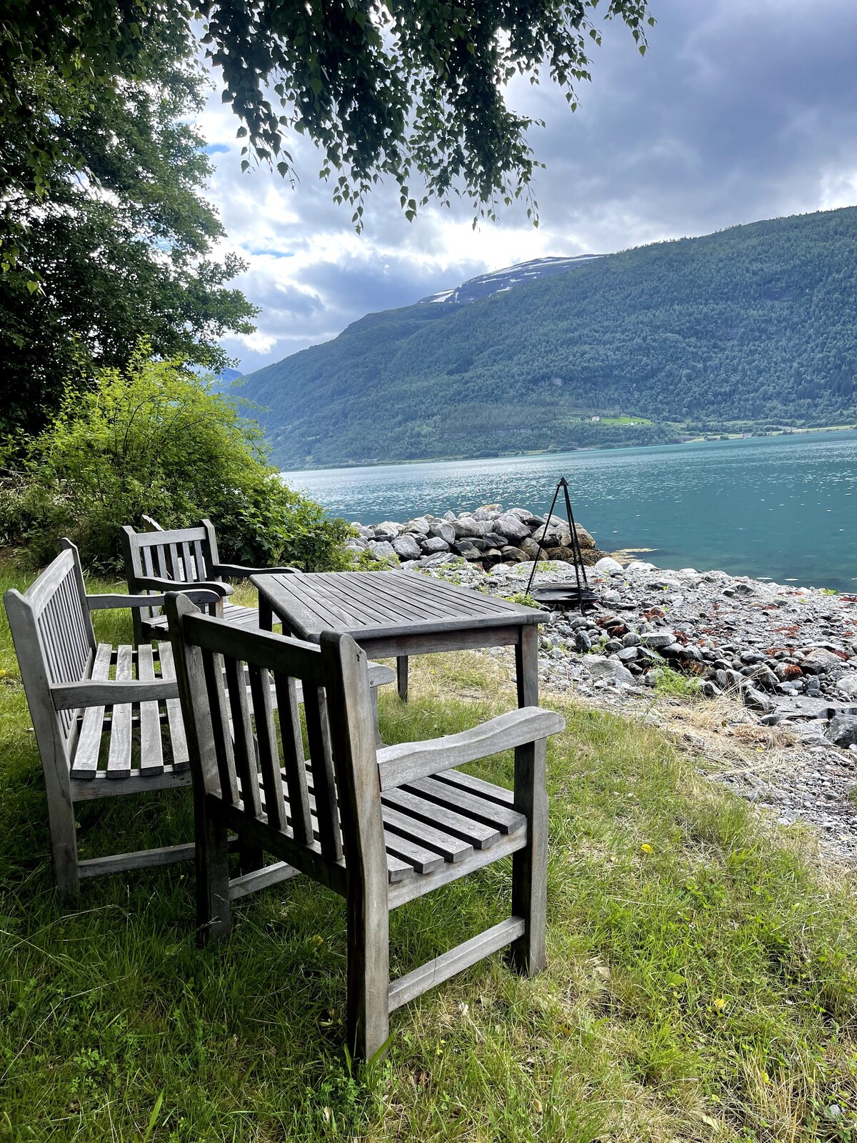 Sommerhytte ved sjøen