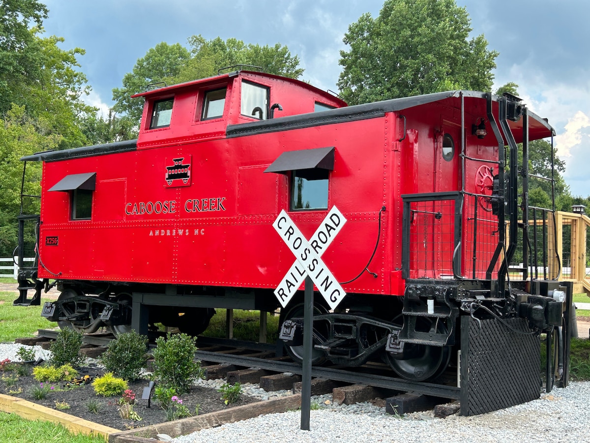 1933 Little Red Caboose on River