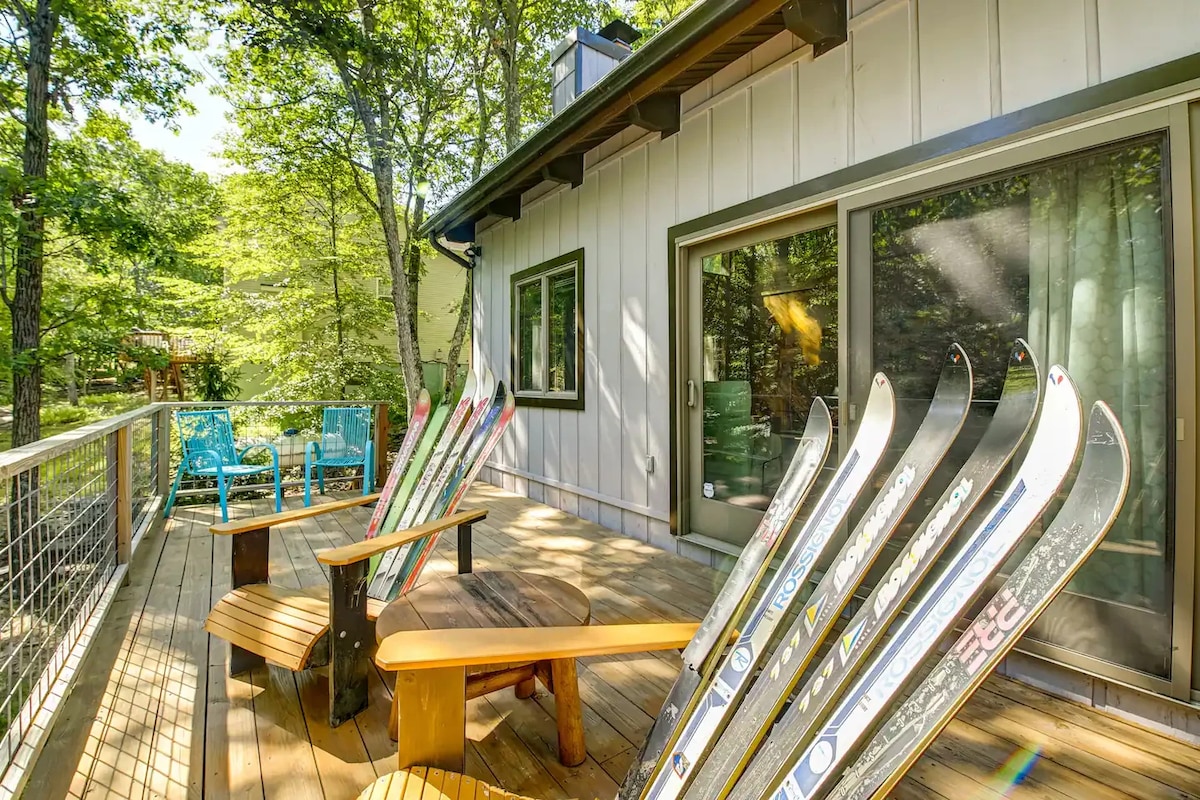 Spacious"Design Lodge" In Woods - Bushkill-Poconos