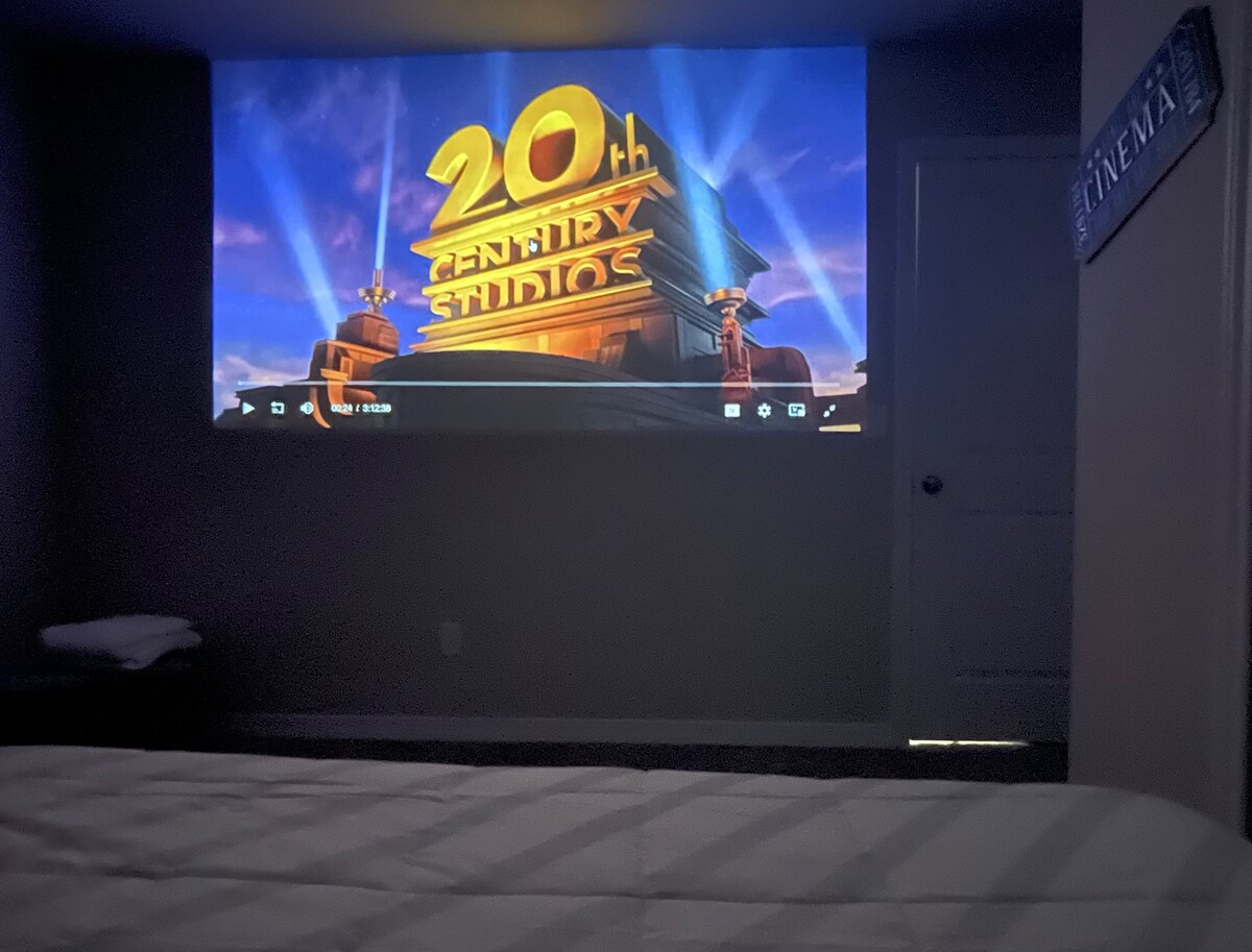 Cinema bedroom for one female only