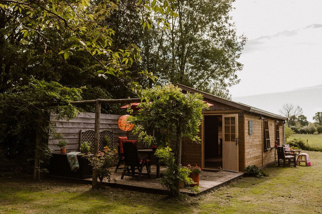 Natuurhuisje in het weiland