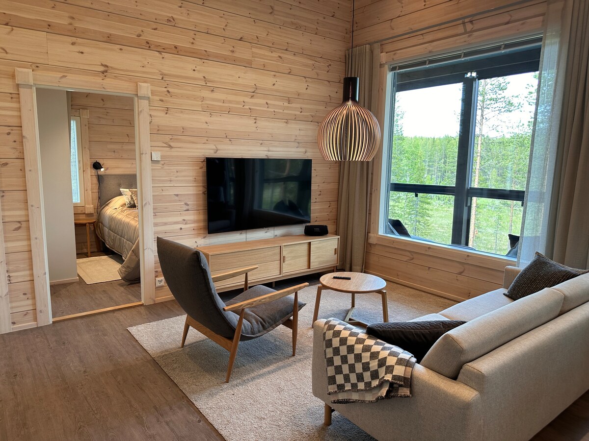 Brand new log cabin, sleeps 8, Ruka Ski Resort 4km