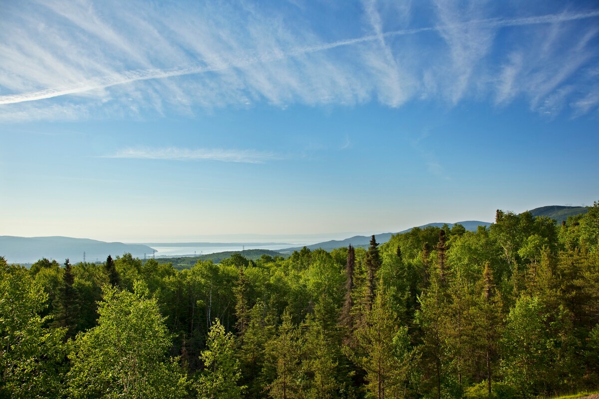 Charlevoix Log Home Paradise on top of the world!