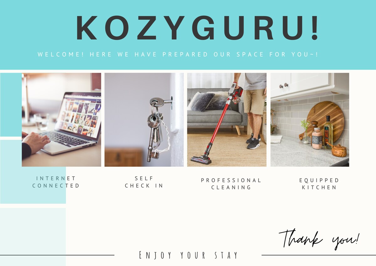 KozyGuru | Epping |现代单床公寓