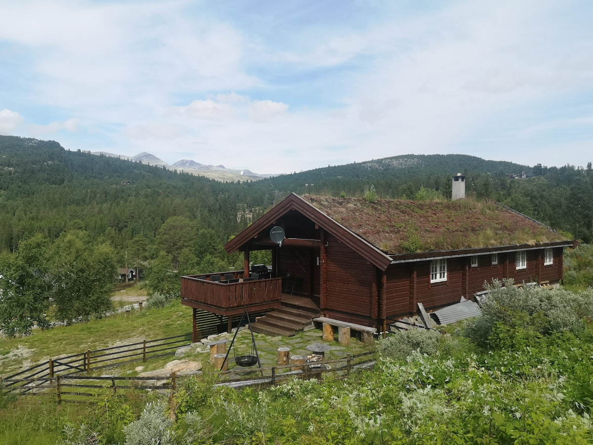 Hytte ved Rondane nasjonalpark.