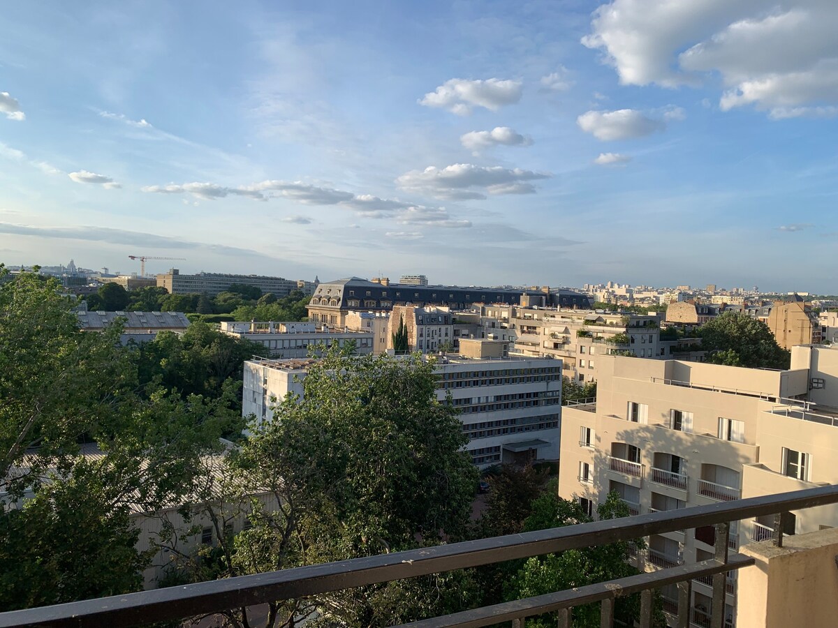 Center Paris, vue d’exception, terrasse, Clim/Park