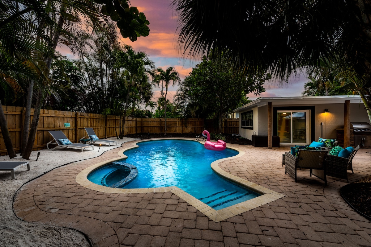 Luxury Delray Beach 4/3 Heated Pool 2 King Masters