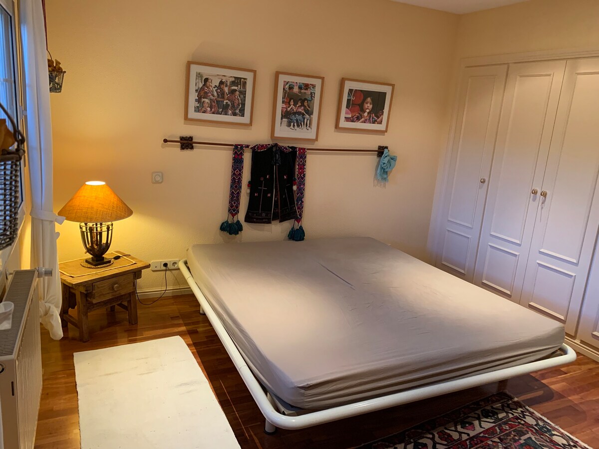 Double bed in private room