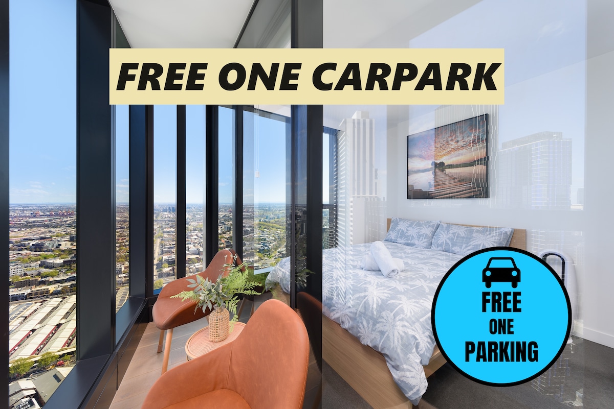 49thLevel: 3Br Skyline Melbcity, 8pax FREE Carpark