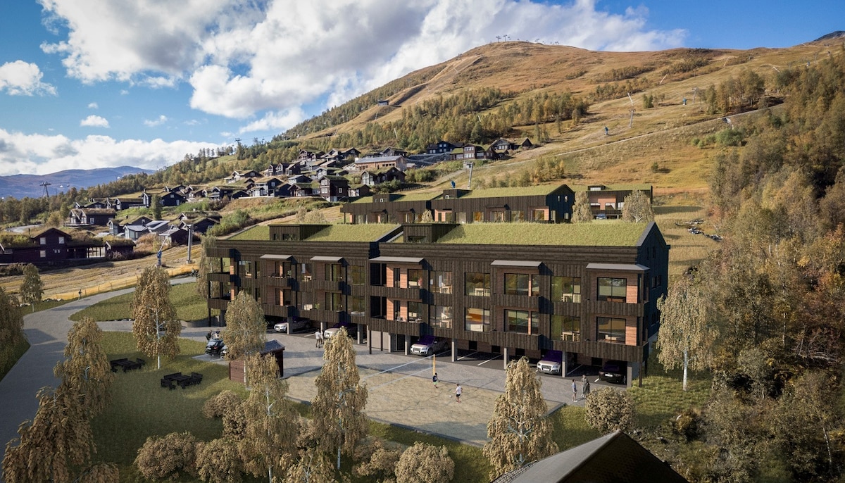 Ny, moderne leilighet i Myrkdalen. Nær Flåm/Voss