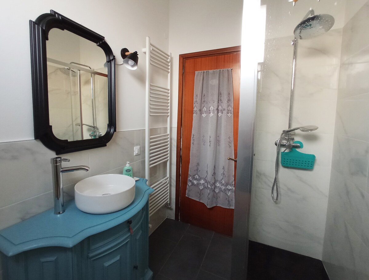 Single room with shared bathroom