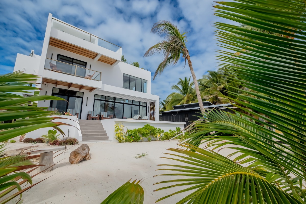 Private Beachfront Home with Dock, Pool, Rooftop