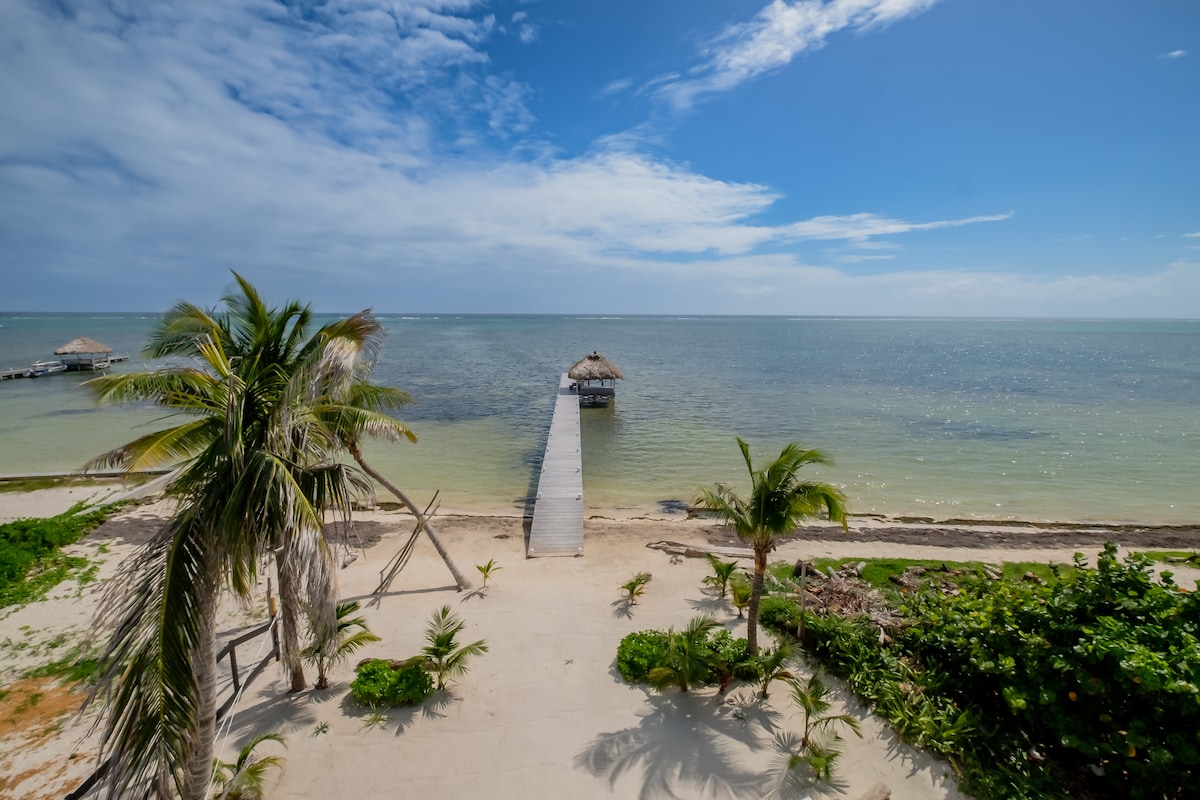 Private Beachfront Home with Dock, Pool, Rooftop