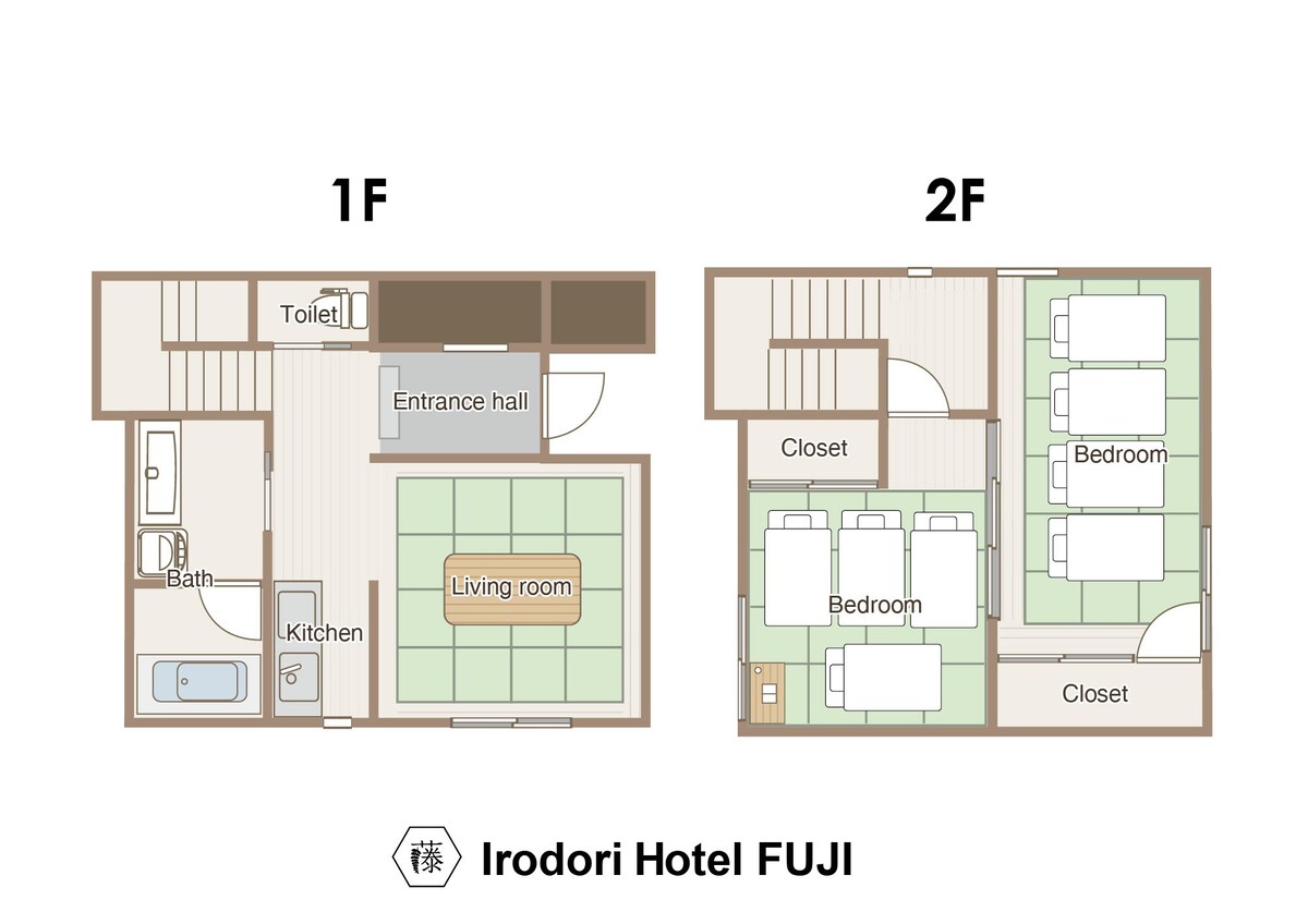 【Irodori Hotel Fuji】 Deluxe Family客房