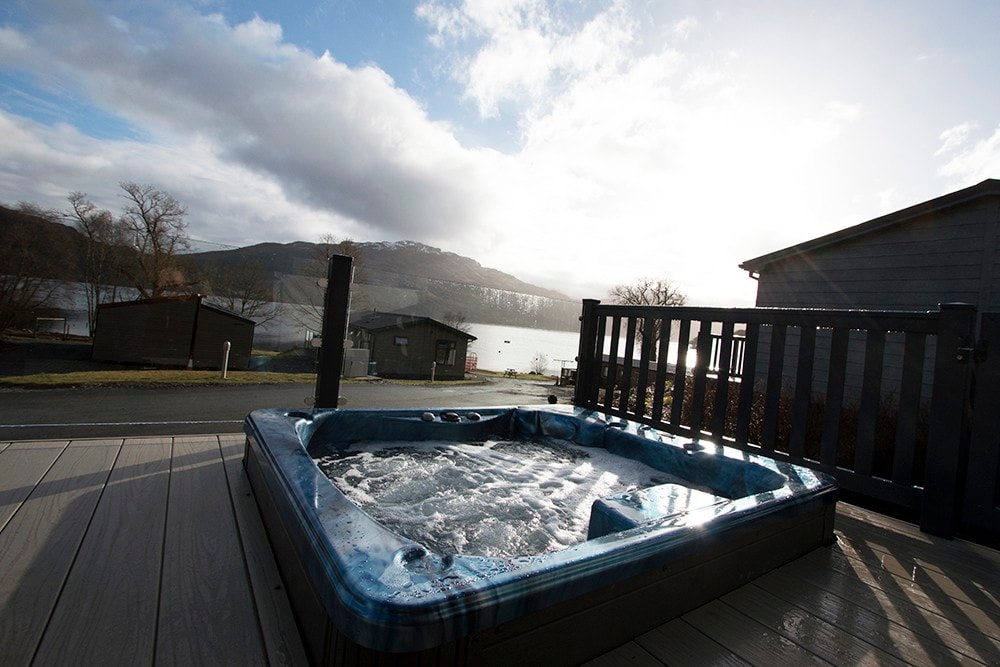 Retreat Hot Tub Lodge at Loch Lomond Holiday Park