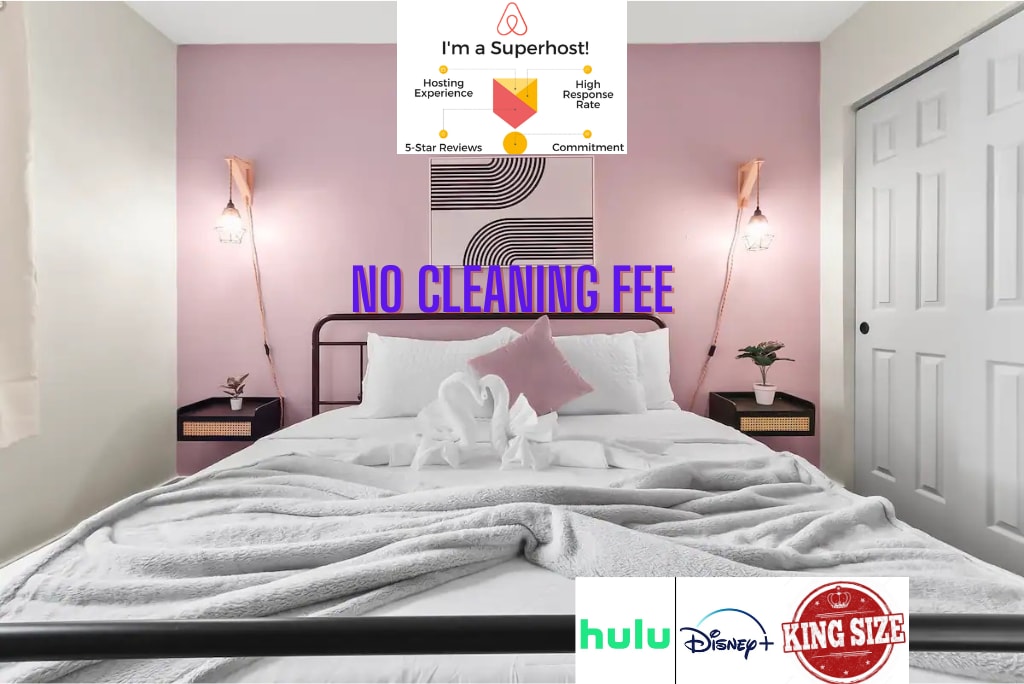 A Newly Renovated w/ King Bed & NO Cleaning Fee- G