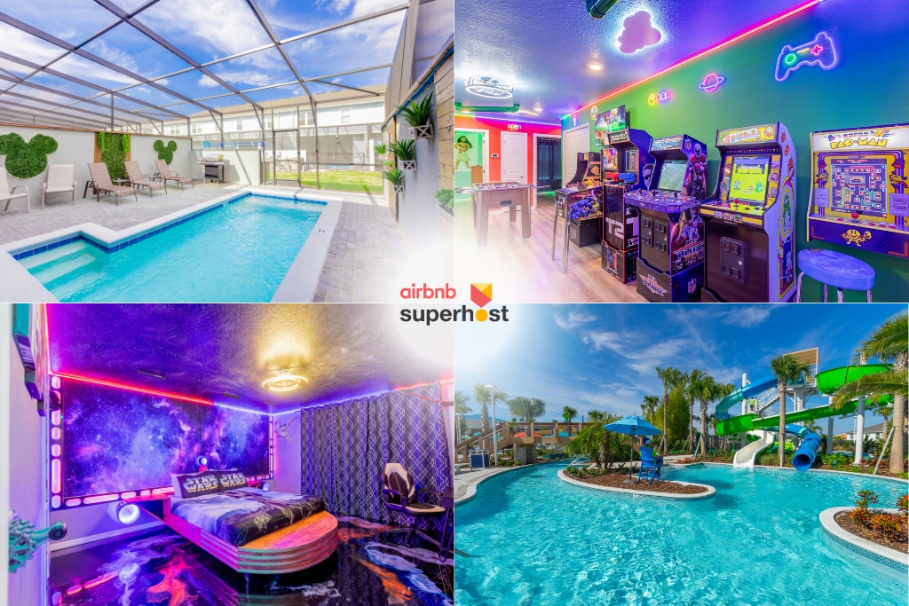 No Airbnb fees! Themed / Pvt Pool/Game Room 243261