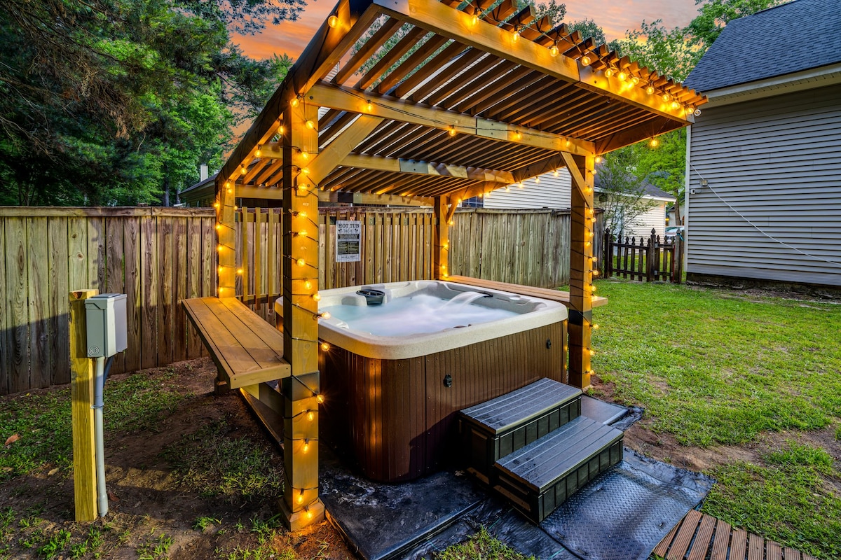 Lowcountry Hot Tub, Game Rm, King Bds, Mins 2 Dtwn