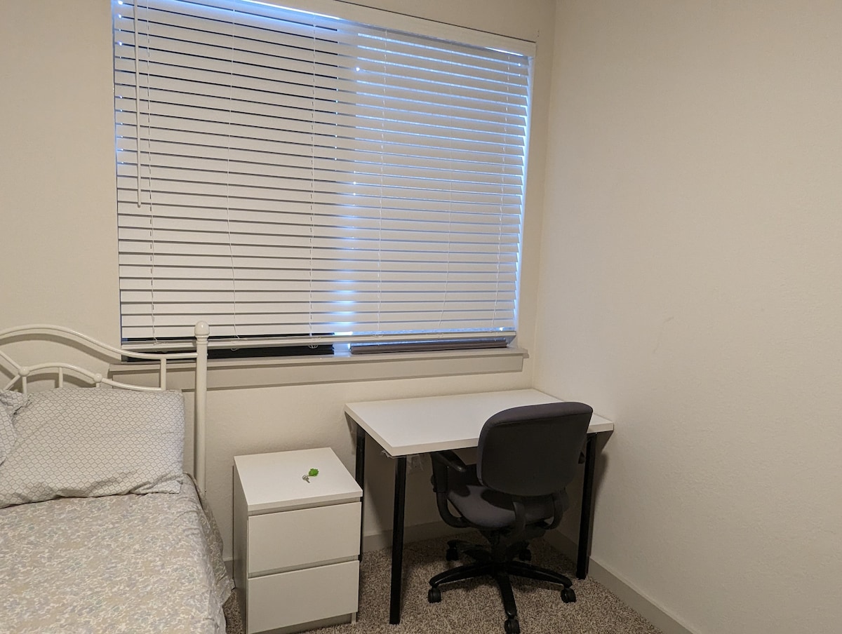 E - Private Bedroom with dedicated workspace