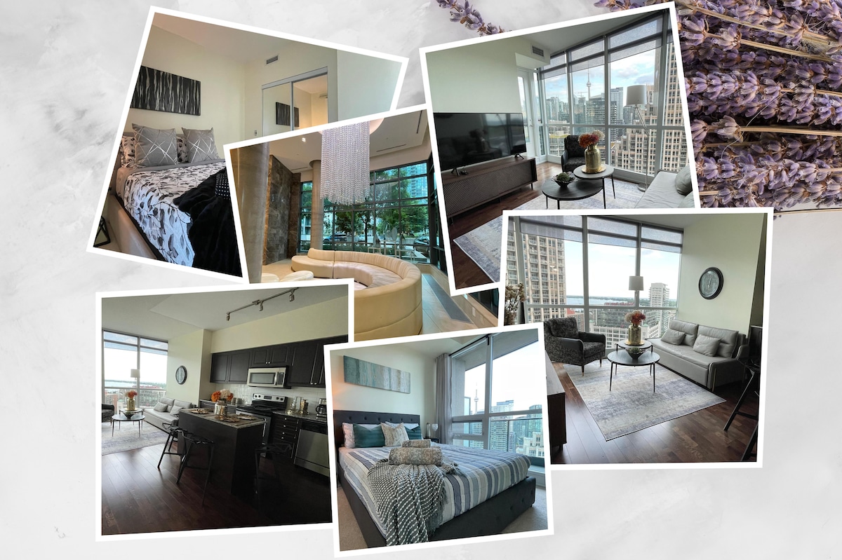 Lavish 3BR Lake View-CN Tower-Free Park-Sleep 7