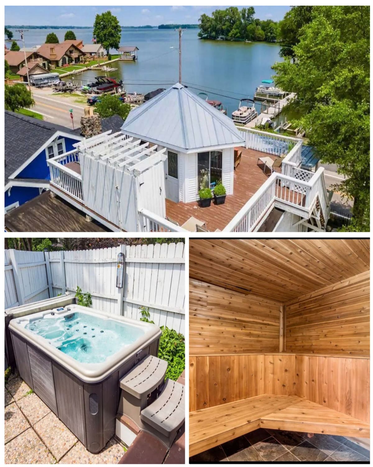 Rooftop Oasis - Hot Tub - Sauna - Steps from Lake!