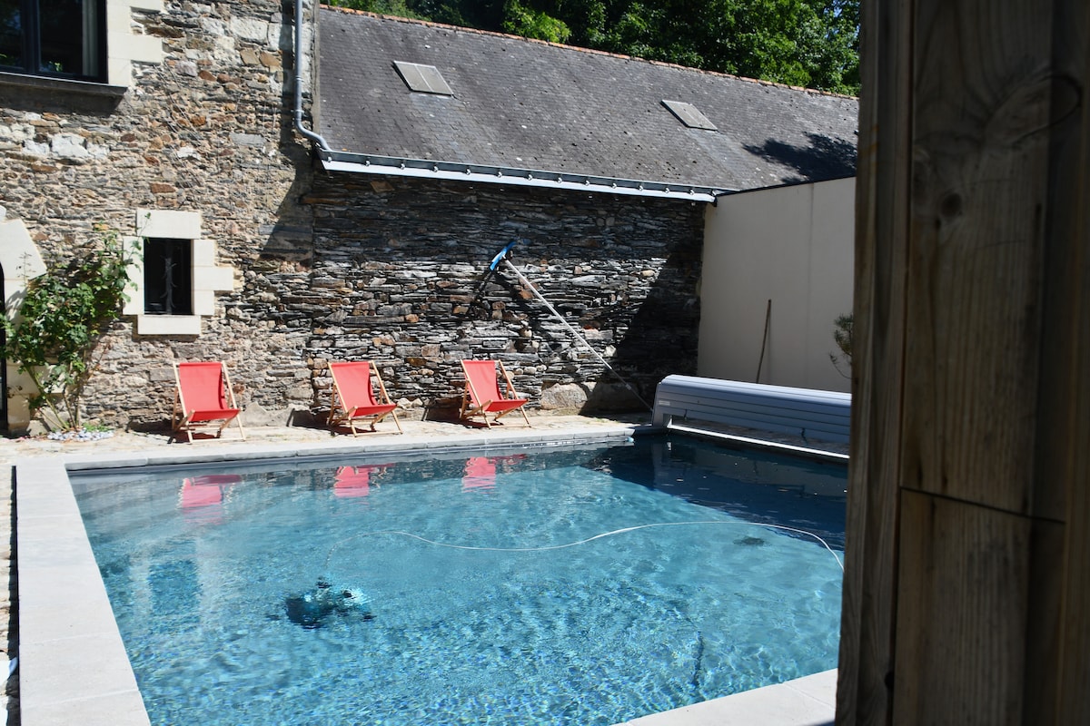 Lodge cosy avec piscine I Gare - Baumette