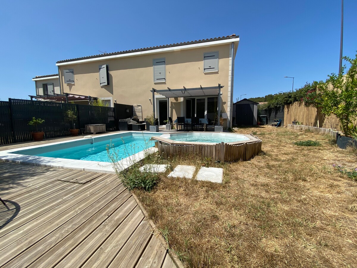 Super Maison avec Piscine et proche Plage