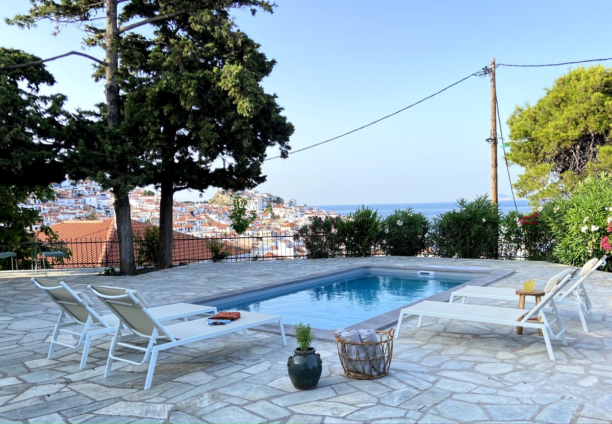 Villa Icelle Skopelos Town Sea View Swimming pool