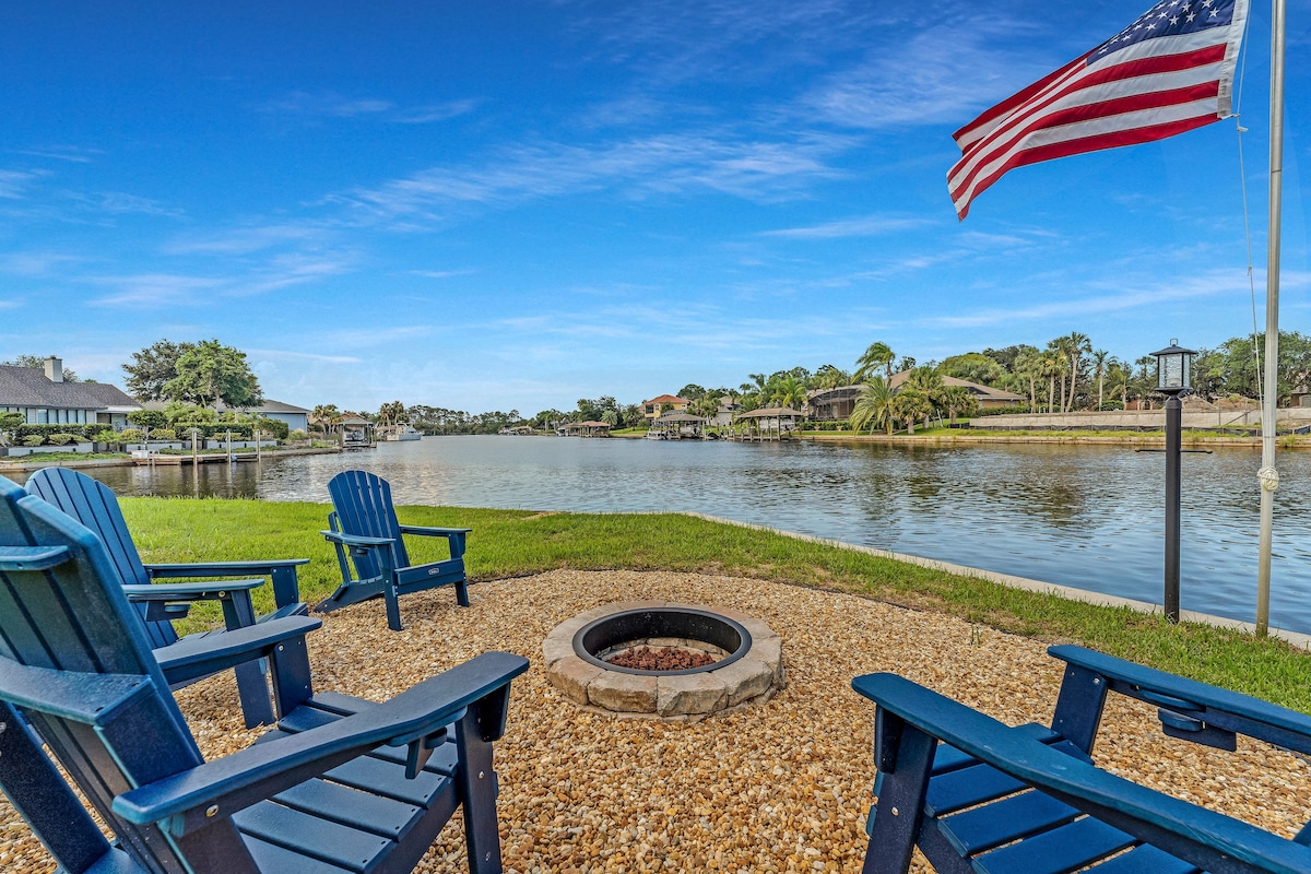 Waterfront, Pool, Spa, Dock, Game Room, Firepit