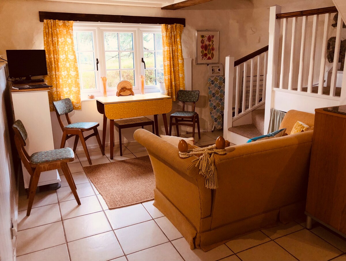 The Byre, cosy cottage with views in Llangadfan.