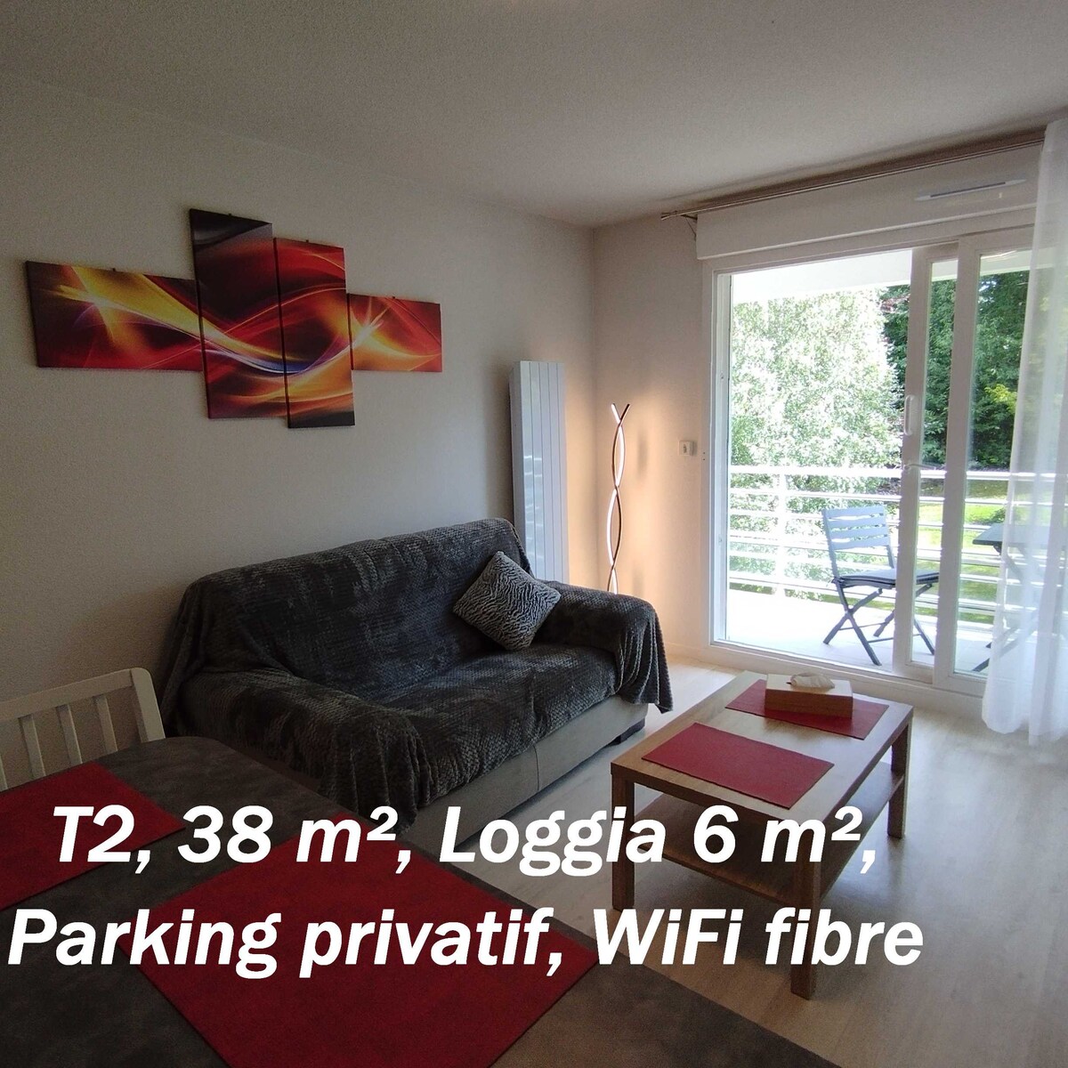 T2 avec loggia & Parking privé