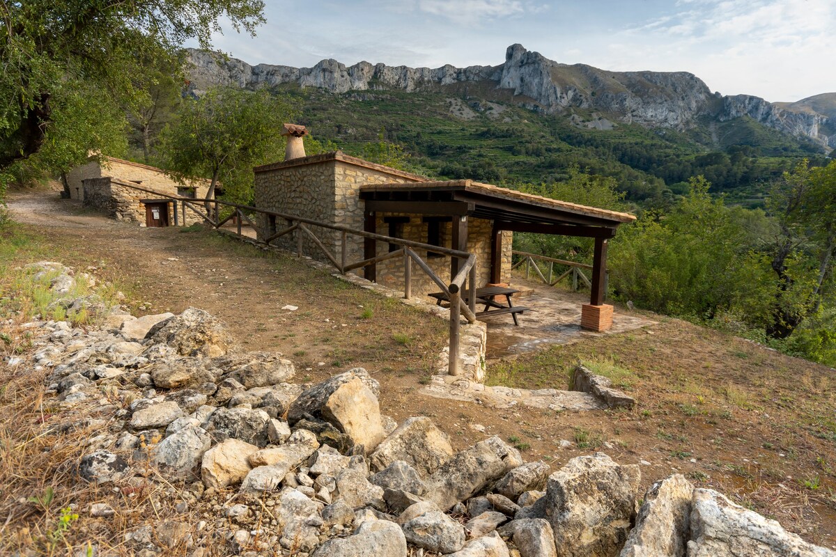 Cabaña en la montaña